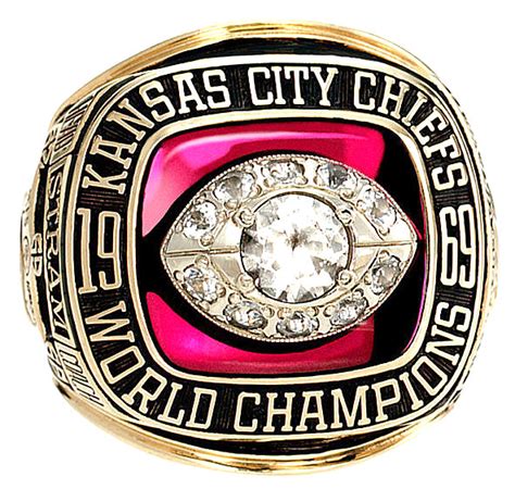 NFL Kansas City Chiefs 1969 Super Bowl IV Championship Replica Ring ...