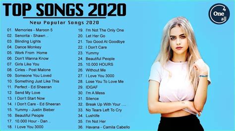 English Song 2020 List : Pop Songs 2020 Top 40 Popular Songs Playlist ...