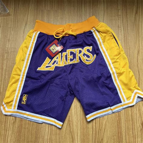 LA Lakers NBA Shorts Just Don Kindly review the... - Depop