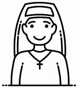 Nun coloring Page  Free Printable Coloring Pages sketch template