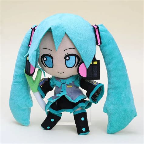 Aliexpress.com : Buy Vocaloid Hatsune Miku Plush Toy Doll 24cm Green ...