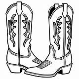 Cowboy boot coloring Page Lulu Pages sketch template