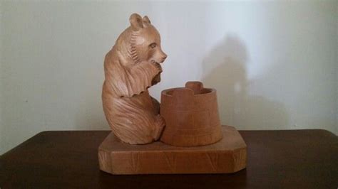 Carved bear. Made in Russia | Bear carving, Carving, Sculpture