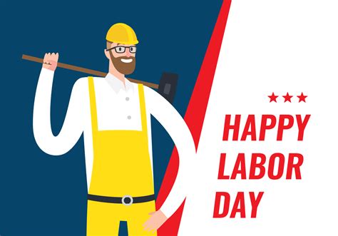 Labor Day Poster 242350 Vector Art at Vecteezy