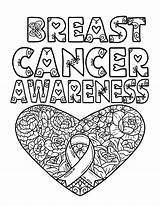 Premium Vector  Breast Cancer Awareness Heart Isolated Coloring sketch template
