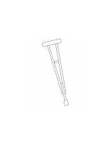 Crutch coloring Page sketch template