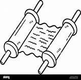 Torah Scroll Coloring Page Pages sketch template