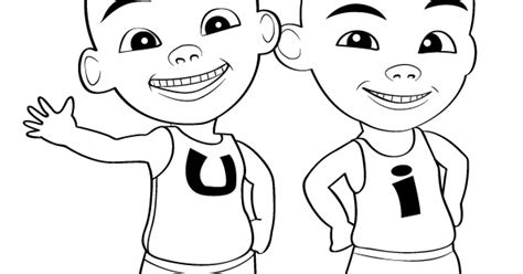 Coloring Book Upin Dan Ipin - Team Coloring