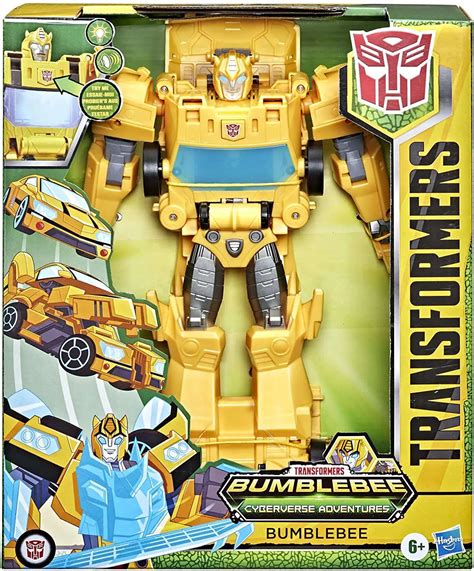 Transformers Cyberverse Adventures Roll Change Bumblebee Action Figure ...