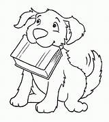 Free Dog Coloring Book Page Download Png  sketch template