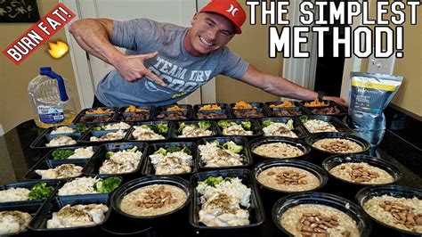 How To Meal Prep For The Entire Week | Bodybuilding Shredding Diet Meal ...