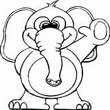 transmissionpress Circus Elephant Coloring Pages sketch template