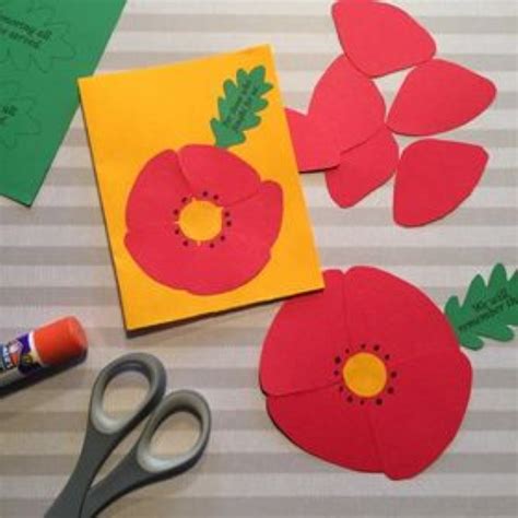 Veterans Day Poppy Craft