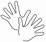 Hand Template For Kids  Printable Coloring Pages sketch template