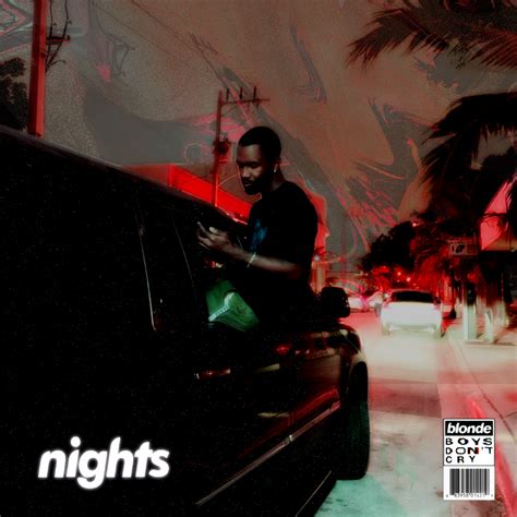 Frank Ocean - Nights : freshalbumart | Ocean at night, Frank ocean ...