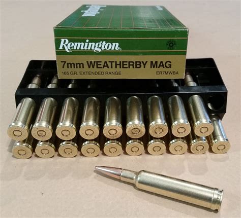 Remington Centerfire Rifle Ammo- Extended Range- 7mm Weatherby Magnum- 165gr bullet | Cardinal ...