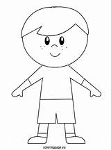 Little Boy Coloring Pages sketch template