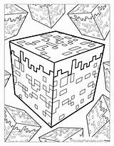 Minecraft Coloring Pages Diamond sketch template