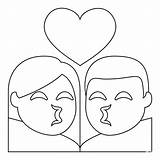 Kiss coloring Page  ColouringPages sketch template