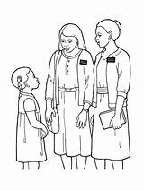 Sister Missionary Coloring Pages sketch template