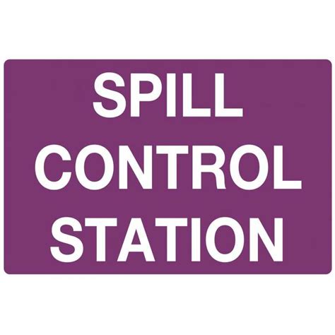 Emergency Information Sign - Spill Control Station - Cytotoxic Metal