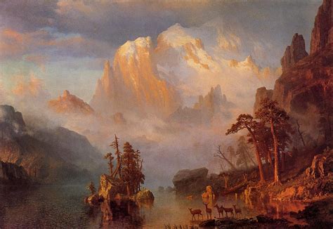 Rocky Mountains, 1866 - Albert Bierstadt - WikiArt.org