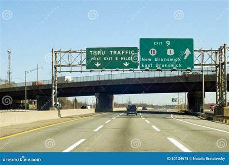 NJ Turnpike stock photo. Image of transporting, toll - 50134678