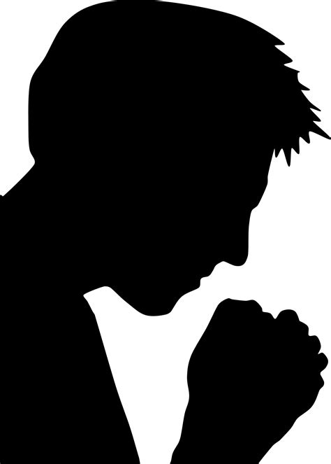 Shaow Clipart Prayer Man Praying Silhouette Png Transparent Png | Images and Photos finder