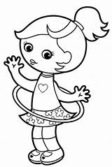 Hula Hoop Coloring Page sketch template