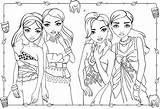 Fashion Girlfriends sketch template