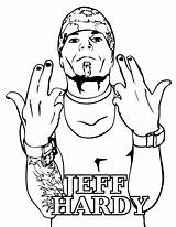 WWE Jeff Hardy Coloring Page  Free Printable Pages sketch template