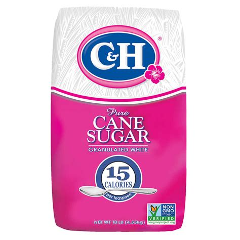 C&H Pure Cane Granulated White Sugar 10 Lbs - Sugar