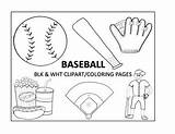 Baseball Glove Coloring Page sketch template