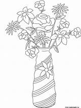 Vase coloring pages sketch template