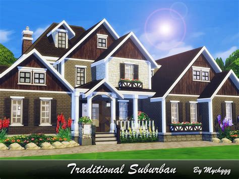 Sims 4 Suburban House CC