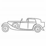 Classic Car Old Coloring Page For Kids  Free Vintage Cars Printable sketch template