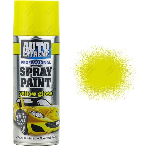 3 x 400ml Yellow Gloss Spray Paint Aerosol Can Auto Extreme Metal Wood | eBay
