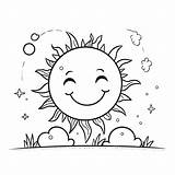 Sunny Day Coloring Page sketch template