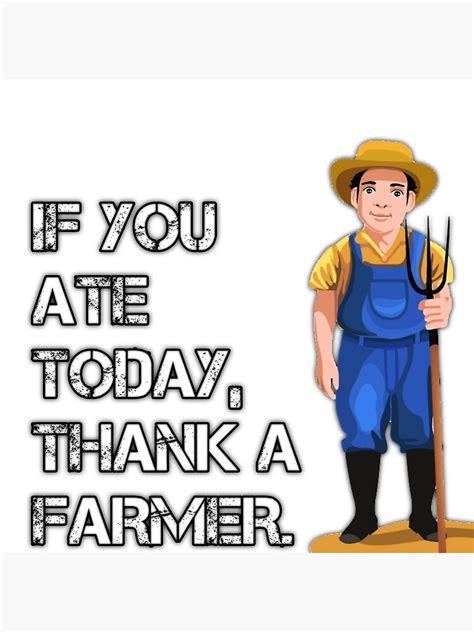 "No farmer no food" Poster for Sale by farhanvc5 | Redbubble