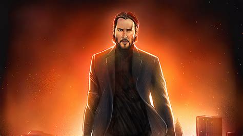 John Wick As Keanu Reeves Illustration Wallpaper Hd Celebrities 4k - www.vrogue.co