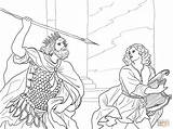King Saul And David Coloring Pages sketch template