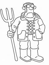 The Farmer Shaun Sheeps Coloring Pages  Cool sketch template