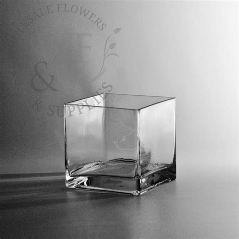 Square Glass Cube Vase 5x5 | Square glass vase, Glass cube, Wholesale vases