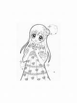Anime Girl coloring Pages sketch template