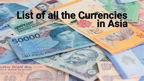 List of the Currencies in Asia 2023 - UGWIRE