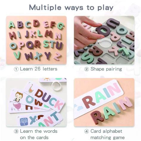 Silicone Alphabet Puzzle Abc Letter Toy Board For Kids Preschool Boys ...