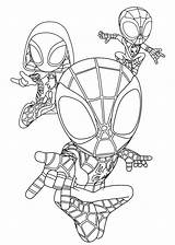 Spidey And His Amazing Friends For Kids coloring Page  Download Print sketch template