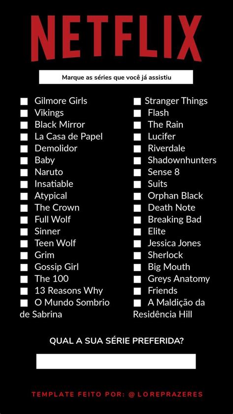 Netflix Séries template - #Netflix #series #Template | Netflix movie list