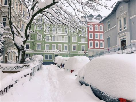 We had a bit of snow here in Flensburg, Germany last night : r/weather