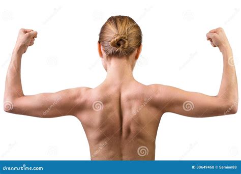 Woman Muscular Bac Royalty Free Stock Photos - Image: 30649468